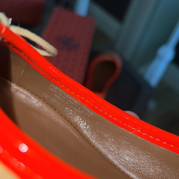 🔥1 hour sale - Worn 1X, Tory Burch, ballet Prescott flats, orange cream, 6.5 - Picture 11 of 11